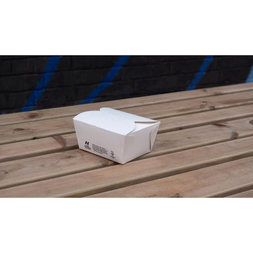 Notpla Small Takeaway Boxes 800ml - White (500 Pack) Notpla