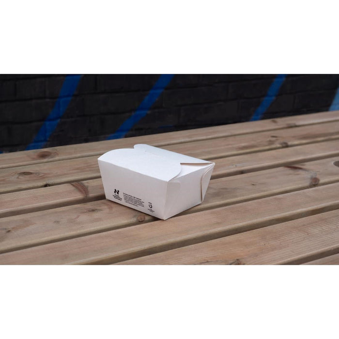 Notpla Small Takeaway Boxes 800ml - White (500 Pack) Notpla