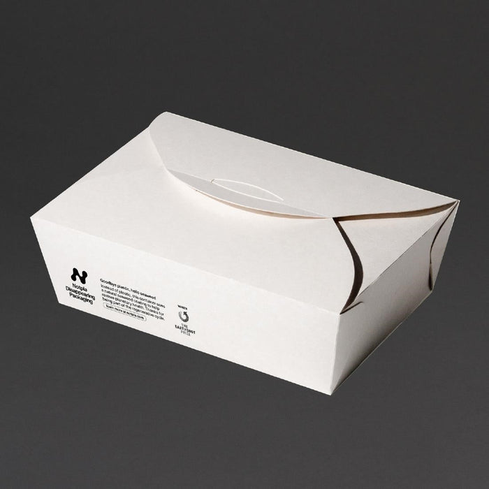 Notpla Large Takeaway Boxes 1750ml - White (220 Pack) Notpla