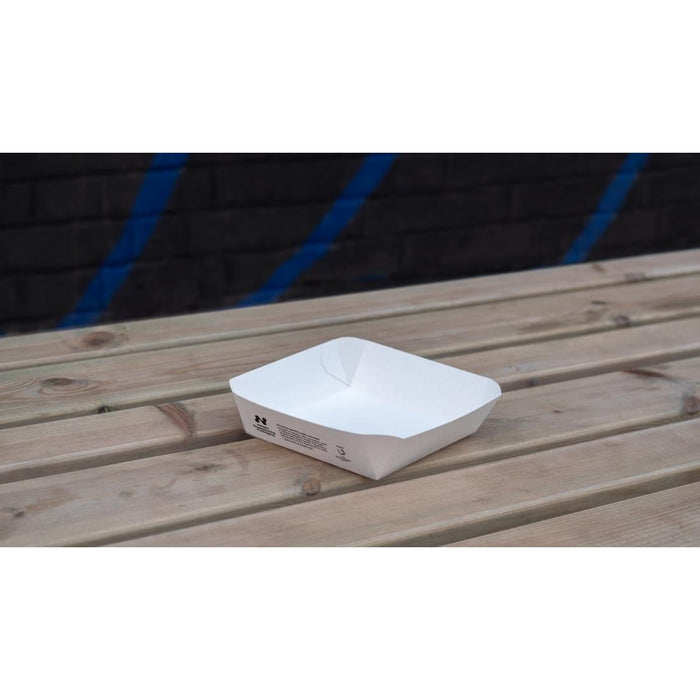 Notpla 6"x6" Square Trays - White (600 Pack) Notpla