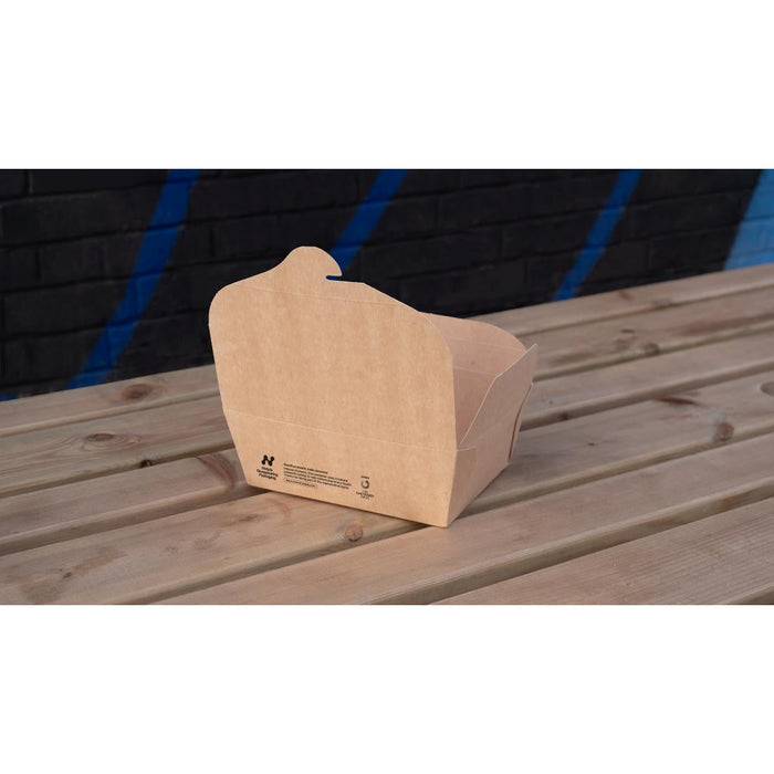 Notpla Medium Takeaway Boxes 1200ml - Kraft (250 Pack) Notpla