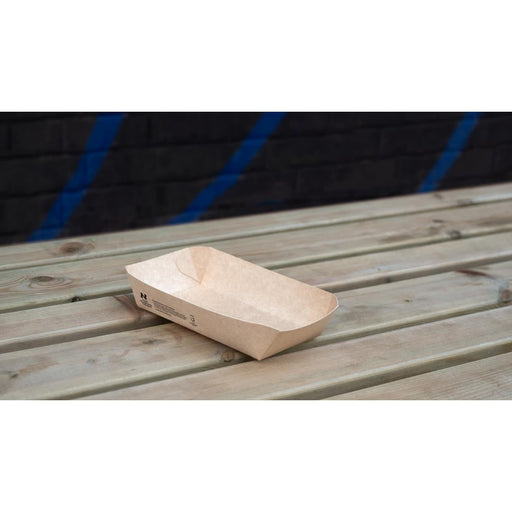Notpla 8"x5" Rectangular Trays - Kraft (400 Pack) Notpla