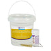 Contains: 75x Low chlorine sanitising tablets, 1x cleaning brush, 1x cleaning tub and lid