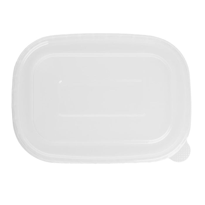 Fiesta Recyclable PET Lids for Rectangular Containers (300 Pack) Fiesta Recyclable