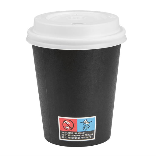 Nisbets Essentials Hot Cups and Lids Pack 8oz (350 Pack) Nisbets Essentials