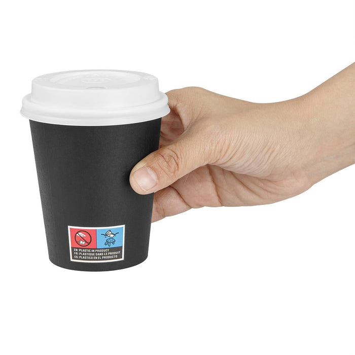 Nisbets Essentials Hot Cups and Lids Pack 8oz (350 Pack) Nisbets Essentials