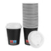 Nisbets Essentials Hot Cups and Lids Pack 8oz (350 Pack) Nisbets Essentials