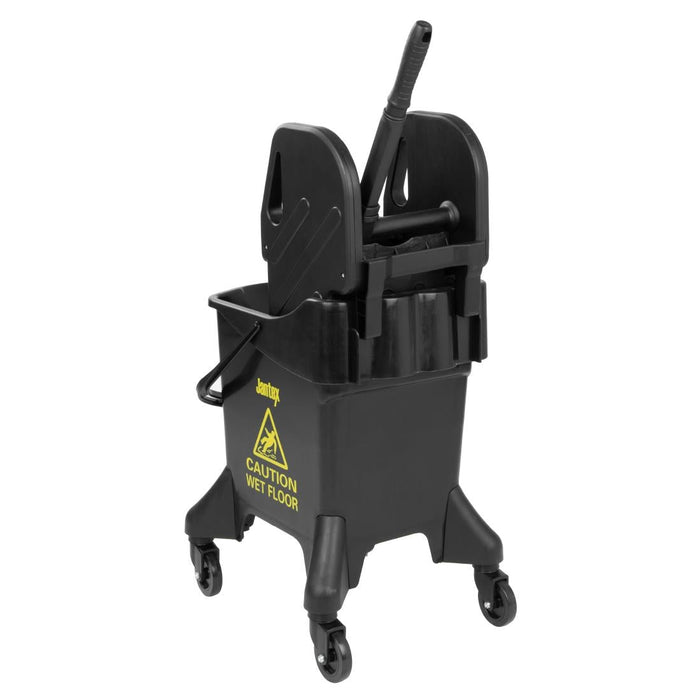 Jantex 21Ltr Tall Mop Bucket and Wringer - Yellow Print Jantex