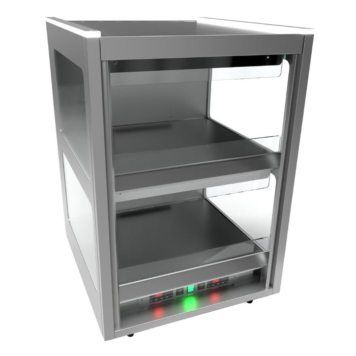 600mm. 1.5kW. 2 Heated Zonal Shelves.