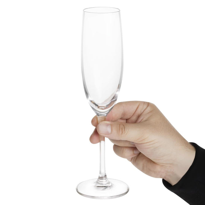 Olympia Novello Crystal Champagne Flutes 180ml (6 Pack) Olympia