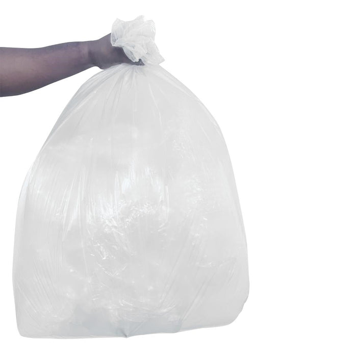 Jantex Light Duty Bin Bags Clear 80Ltr (200 Pack) Jantex