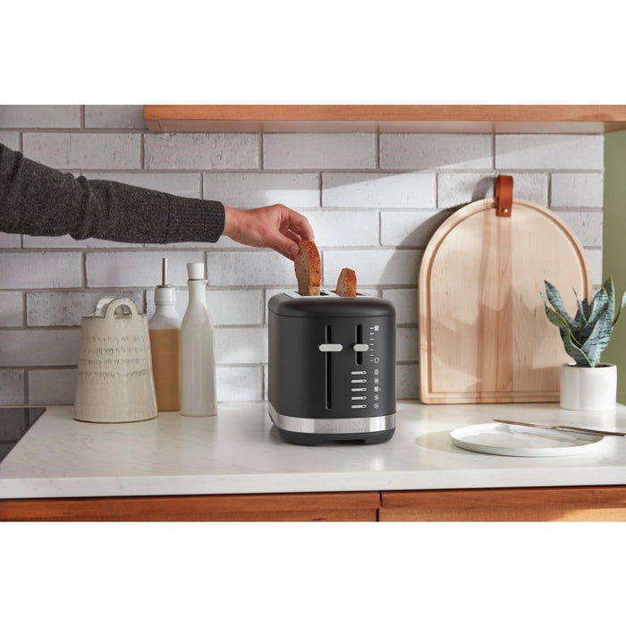 KitchenAid 2 Slot Manual Toaster Matte Black Kitchenaid