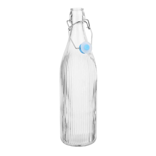 Olympia Ridged Swing Top Water Bottles 1Ltr (6 Pack) Olympia