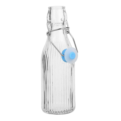 Olympia Ridged Swing Top Water Bottles 200ml (6 Pack) Olympia