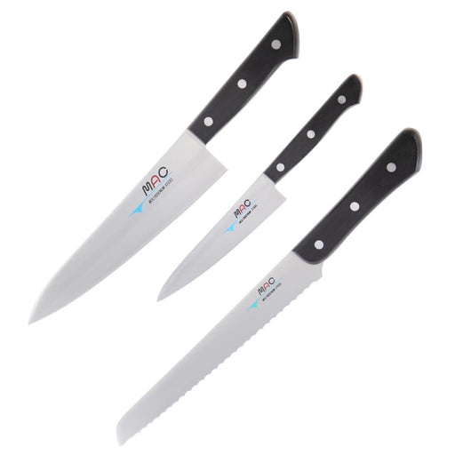 Contains: Gyuto 215mm, Paring 135mm & Bread 220mm knives