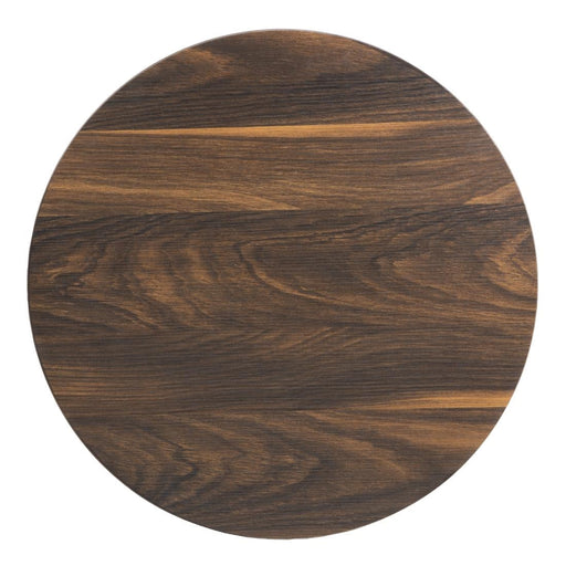 Bolero Complete Table Round Dark Wood Effect 600mm Bolero