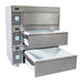 Adande 3 Drawer Variable Temp Fridge Freezer with Standard Castors & Solid Work Top VCS R2 V1 Adande