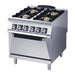 4x burners: 1x 3.5, 1x 7 , 2x 5.6 kw. GN2/1 capacity: 6kW electric oven