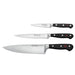 Contains: Paring, Utility and Chef's Knives. Packaged Length: 380mm