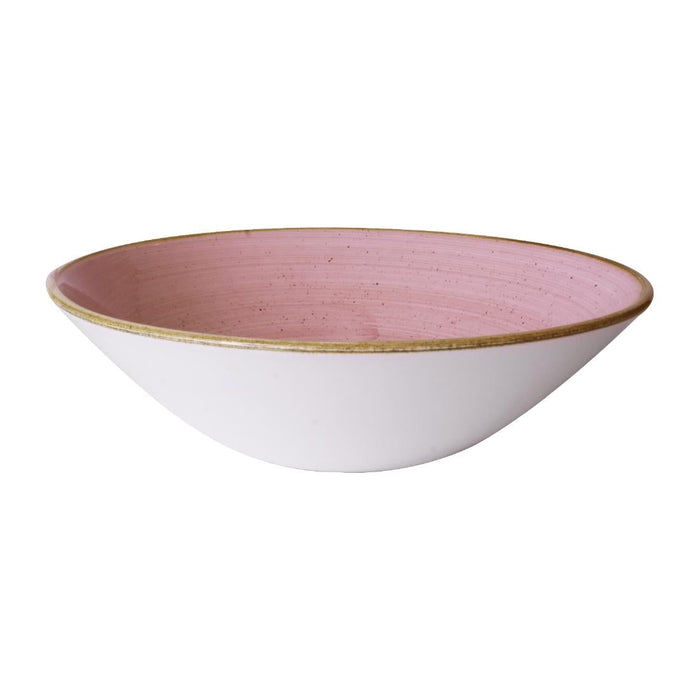 Churchill Stonecast Petal Pink Deep Coupe Bowls 180mm (6 Pack) Churchill Super Vitrified