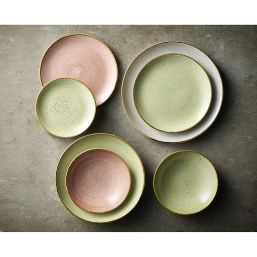 Churchill Stonecast Raw Green Coupe Bowls 184mm (12 Pack) Churchill Super Vitrified
