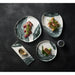 Churchill Tide Black Organic Walled Plates 203mm (6 Pack) Churchill Super Vitrified