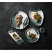 Churchill Tide Black Organic Walled Plates 255mm (6 Pack) Churchill Super Vitrified
