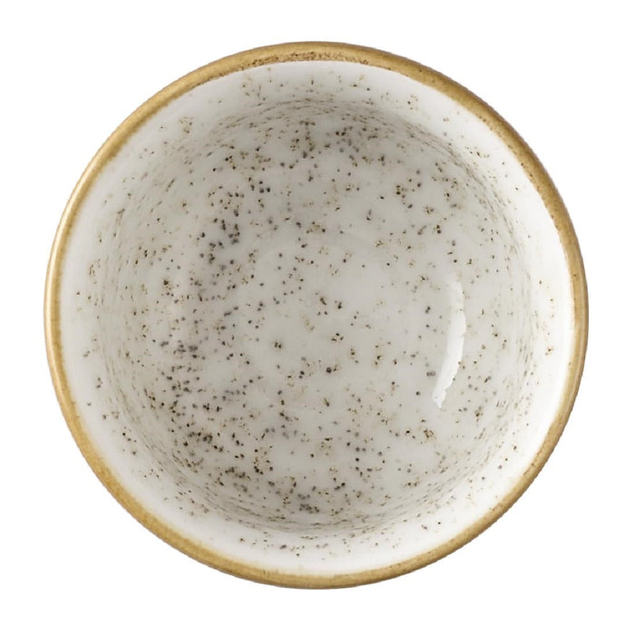 Churchill Nourish Cinnamon Brown Barley White Kochi Dip Pots 118ml (12 Pack) Churchill Super Vitrified