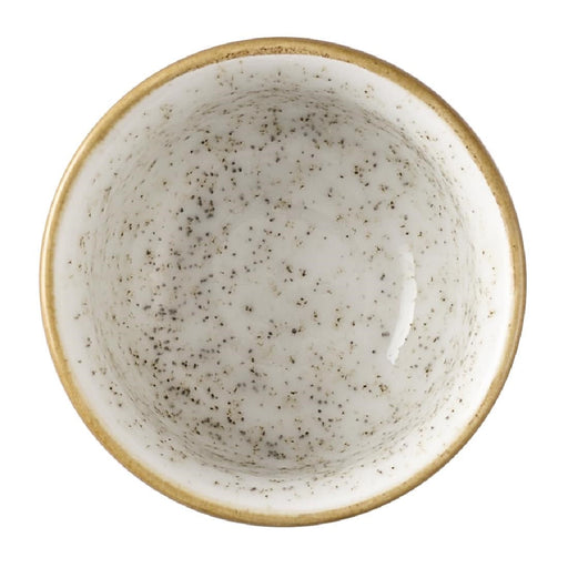 Churchill Nourish Cinnamon Brown Barley White Kochi Dip Pots 60ml (12 Pack) Churchill Super Vitrified