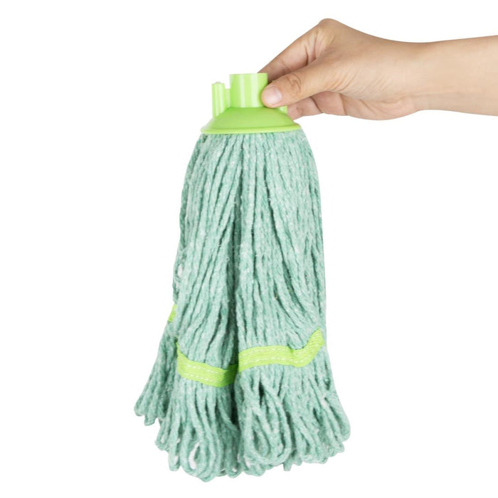 Jantex Deck Mop Head Green Stripe 200g Jantex