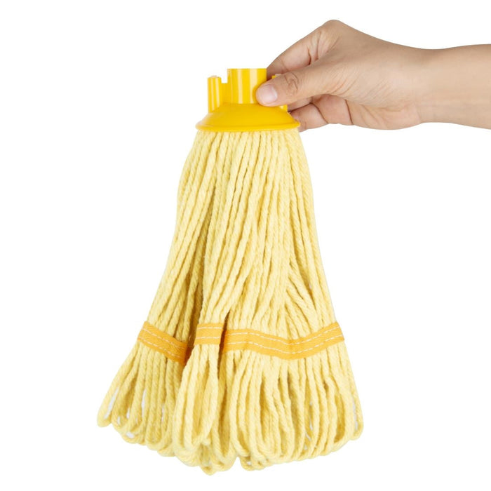 Jantex Deck Mop Head Yellow Stripe 200g Jantex