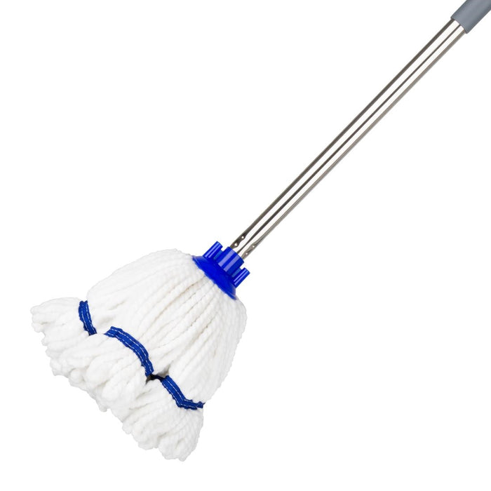Jantex Microfibre Mop Head Blue Stripe 150g Jantex