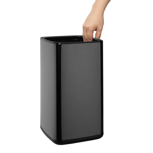 Bolero Square Waste Bin Titanium Black 7Ltr Bolero