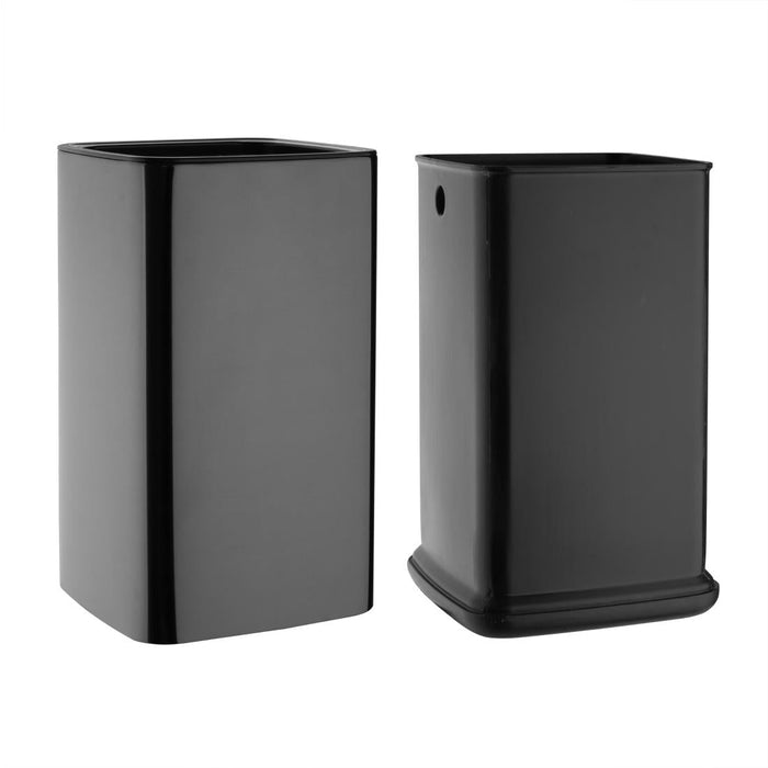 Bolero Square Waste Bin Titanium Black 7Ltr Bolero