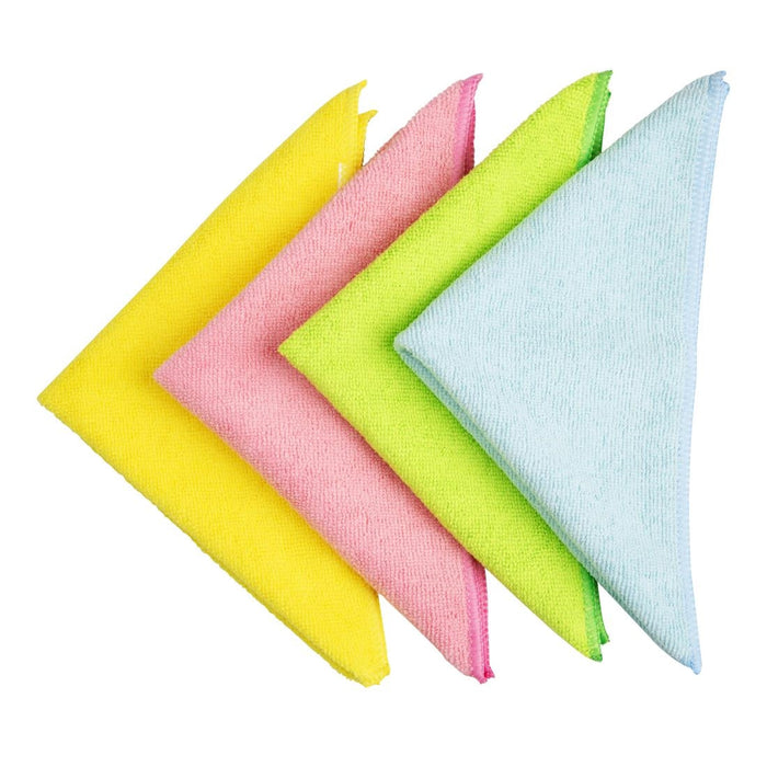 Jantex Microfibre Cloths Yellow (5 Pack) Jantex