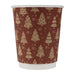 Fiesta Recyclable Christmas Double Wall Hot Cups 8oz (500 Pack) Fiesta Recyclable