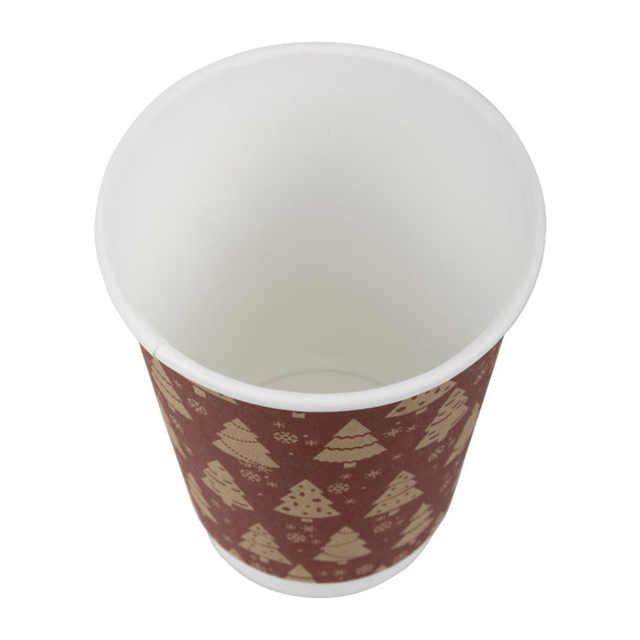 Fiesta Recyclable Christmas Hot Cup Double Wall 12oz (500 Pack) Fiesta Recyclable