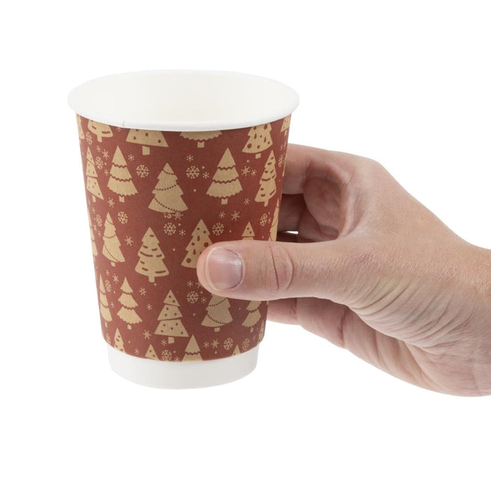 Fiesta Recyclable Christmas Hot Cup Double Wall 12oz (500 Pack) Fiesta Recyclable