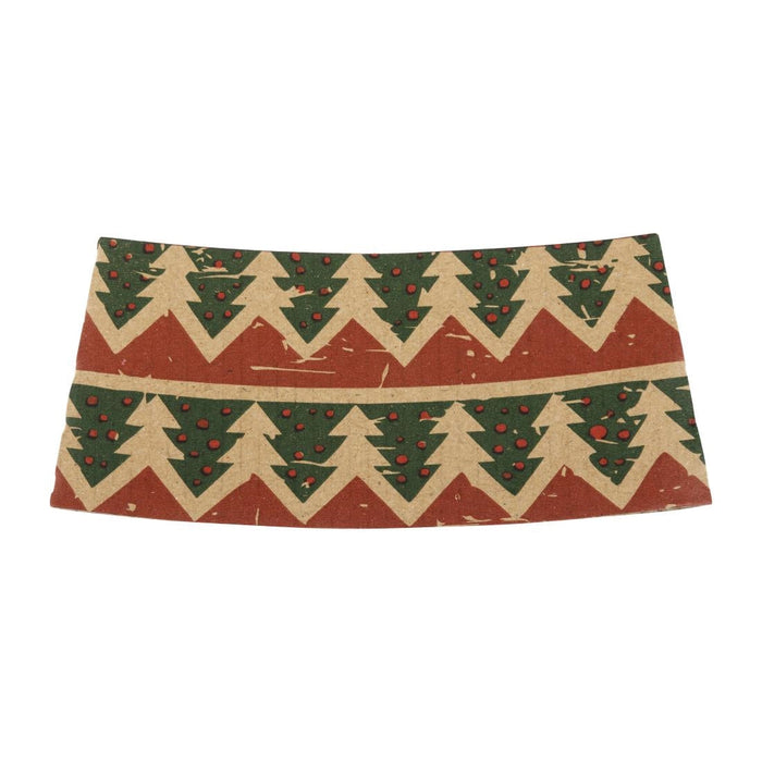 Fiesta Recyclable Christmas Cup Sleeves for 8oz Hot Cups (100 Pack) Fiesta Recyclable