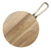 Olympia Round Paddle Board Acacia Wood Metal Handle 458x305mm Olympia