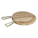 Olympia Round Paddle Board Acacia Wood Metal Handle 505x356mm Olympia