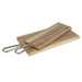 Olympia Rectangular Paddle Board Acacia Wood Metal Handle 575x152mm Olympia