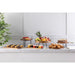 Olympia Round Tray Acacia Wood with Metal Handles 440x405x100mm Olympia