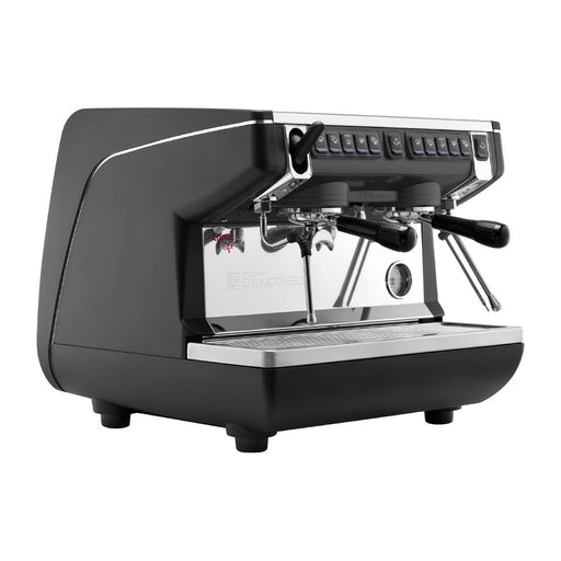 Nuova Simonelli Appia Compact 2 Group Coffee Machine with Autosteam Wand Black Nuova Simonelli
