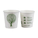 Vegware Green Tree White Hot Cups 4oz 62-Series (1000 Pack) Vegware
