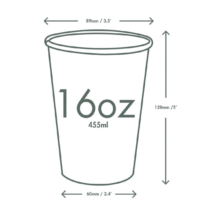 Vegware Christmas Double Wall Hot Cup 89-Series 16oz (Pack of 400) Vegware