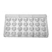 Pavoni 25x12mm Hemisphere Mould 275x175mm Pavoni