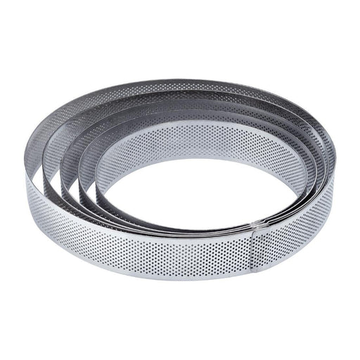 Pavoni Round Stainless Steel Mould 230x35mm Pavoni