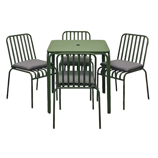 Dimensions: Table 750(H)x750(W)x750(D)mm, Chairs 820(H)x500(W)x550(D)mm