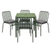 Dimensions: Table 750(H)x750(W)x750(D)mm, Chairs 820(H)x500(W)x550(D)mm